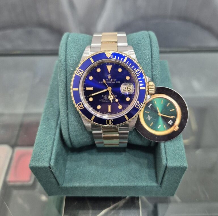 Rolex Submariner Bluesy/Purple Dial Two Tone Watch Only – 16613
