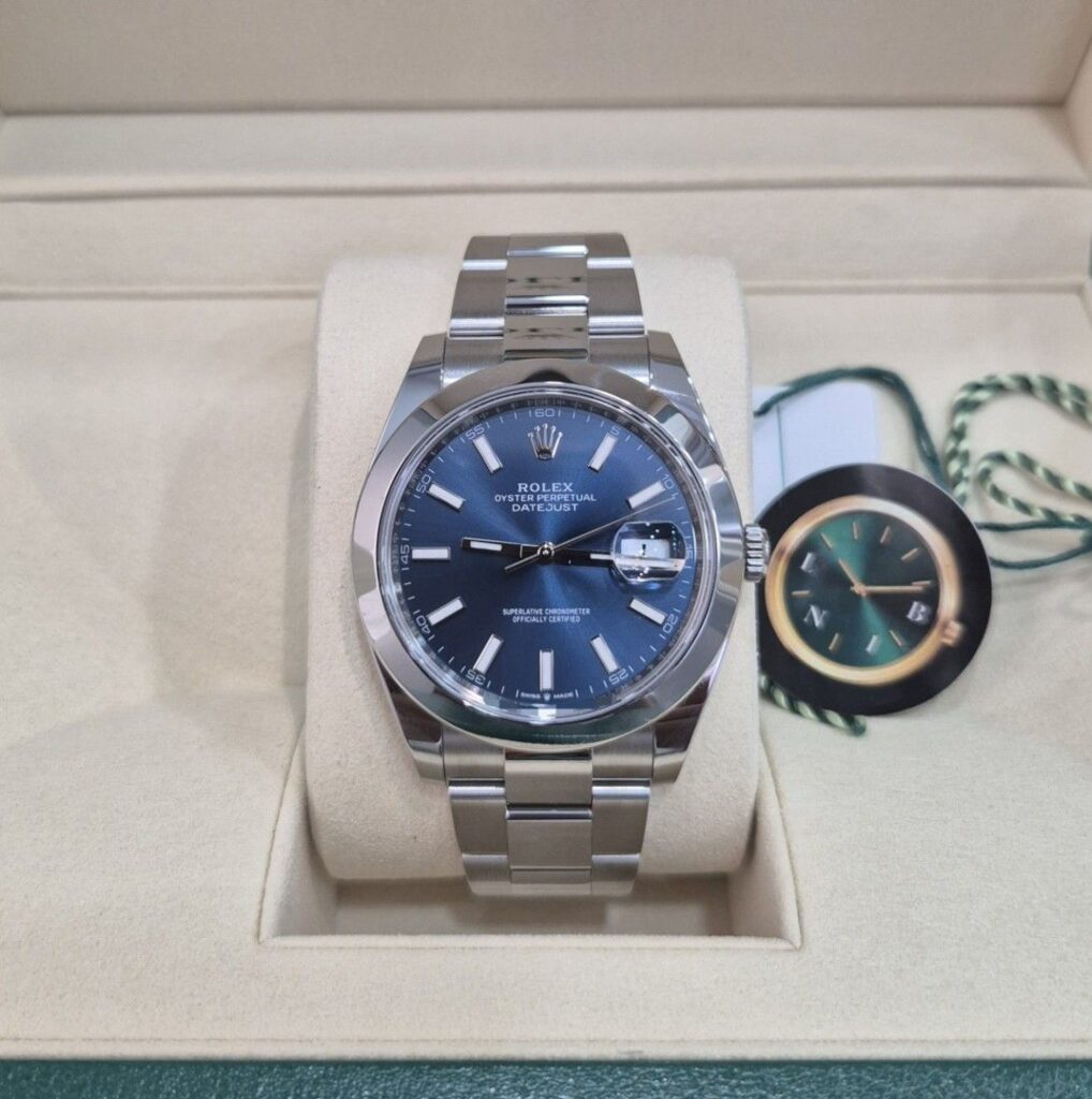 LNIB Nov 2024 Rolex Datejust 41mm Blue Dial (With Local AD receipt) - 126300