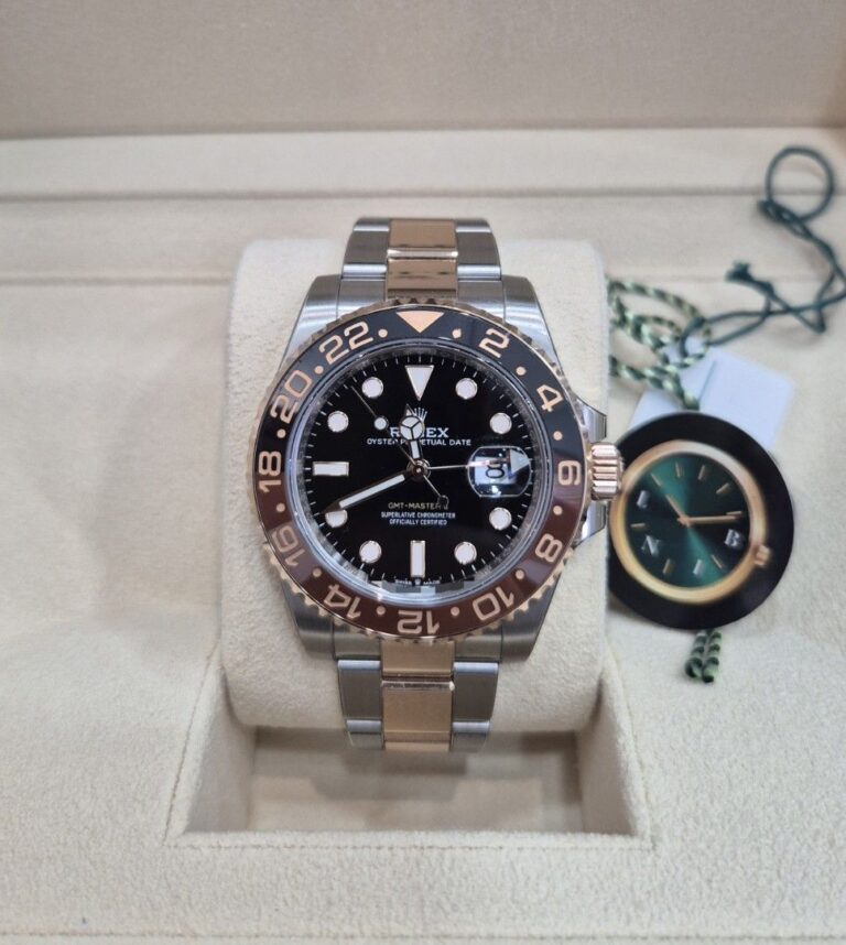 LNIB 2022 Rolex GMT Master II Rootbeer Half Everose Gold – 126711CHNR