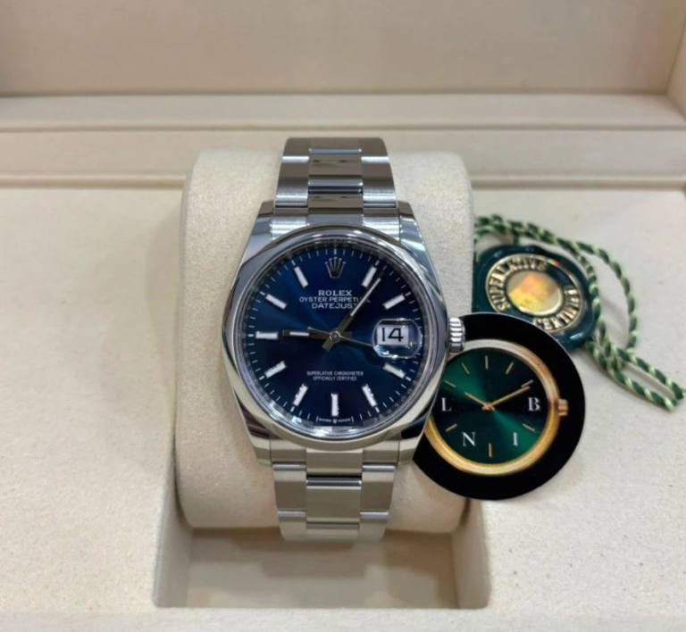 LNIB Mar 2025 Rolex Datejust 36mm Oyster Blue Dial – 126200