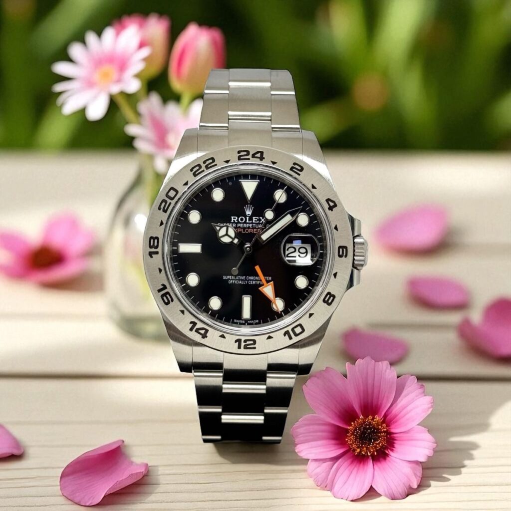 APR 2016 Rolex Explorer II Black 216570
