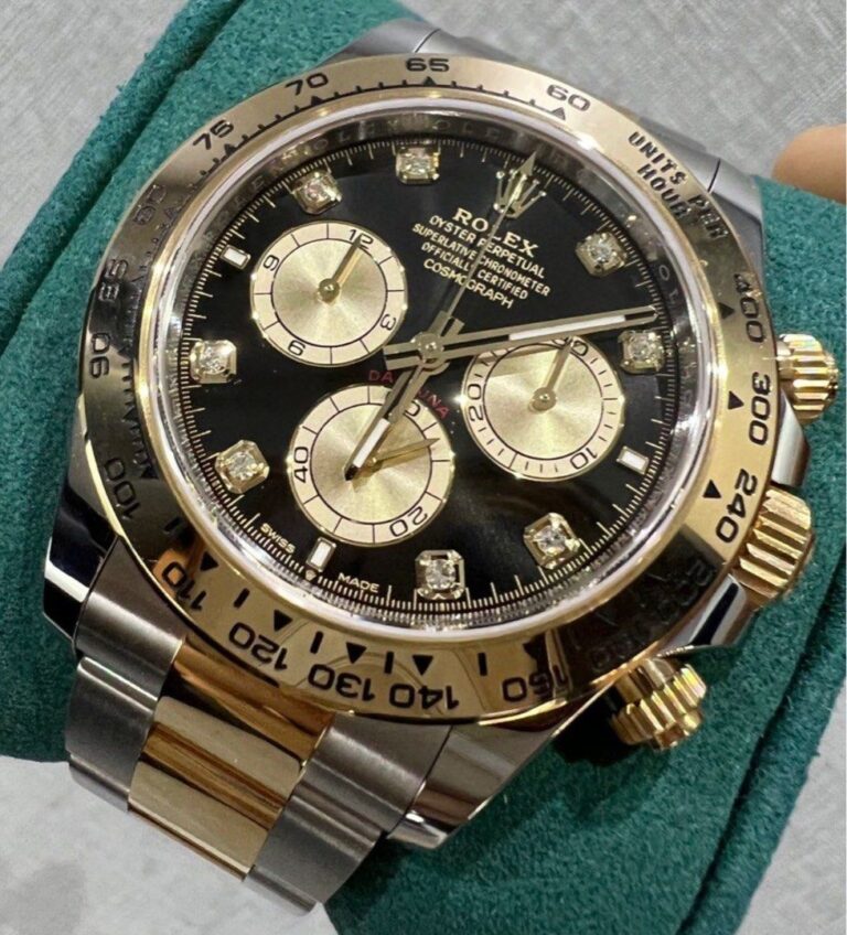 Like New Y2024/10 Rolex Daytona Two Tone Black Diamond 126503
