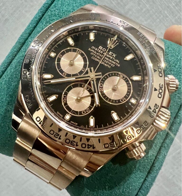 Preowned Y2020/12 NFC Rolex Daytona Rosegold Black 116505