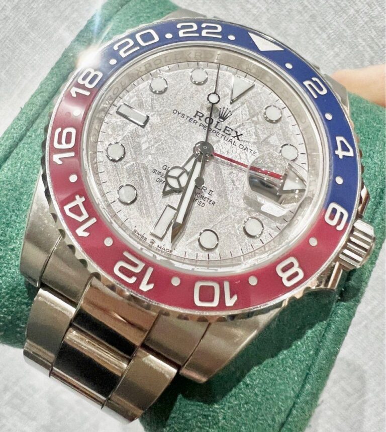 Preowned Y2023 Rolex GMT Master II Meteorite White Gold Pepsi 126719BLRO