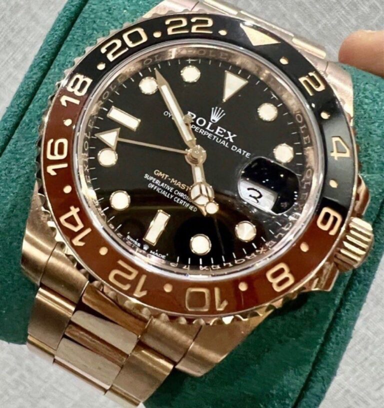 Preowned Y2024 Rolex GMT Master II Full Rosegold 126715CHNR