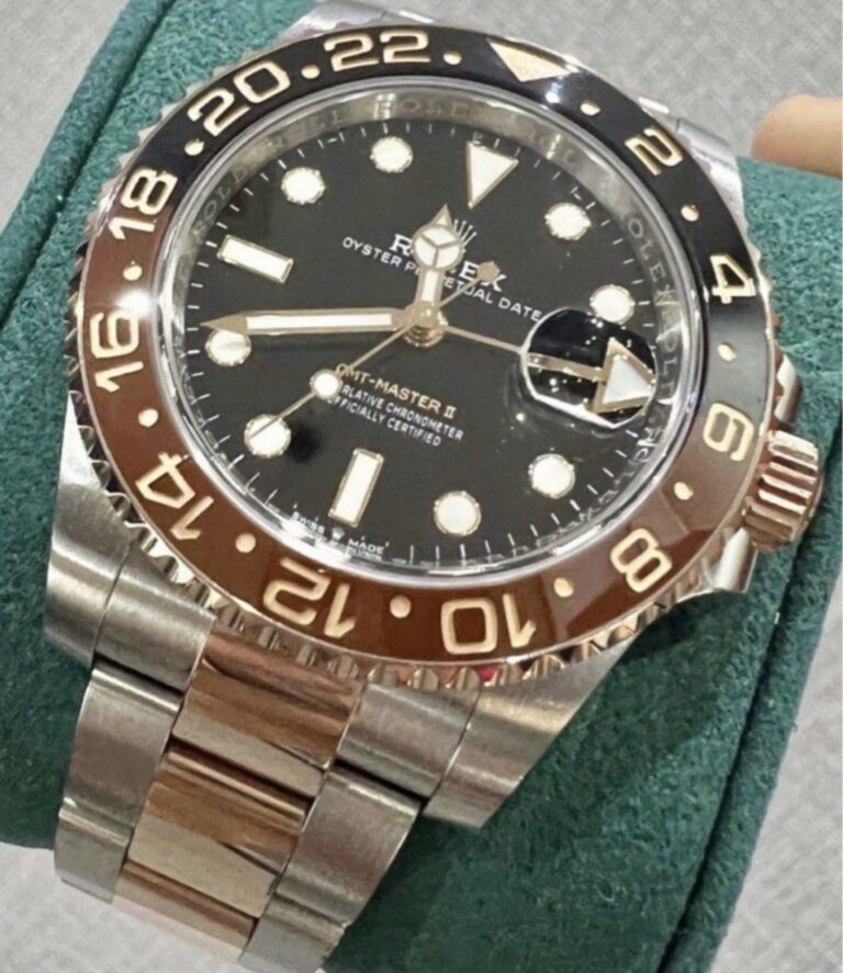 Like New Y2022 Rolex GMT Master II Two Tone Rootbeer 126711CHNR