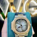 (2014) Patek Philippe Nautilus Rose Gold and White Gold Moon Phase 5712GR