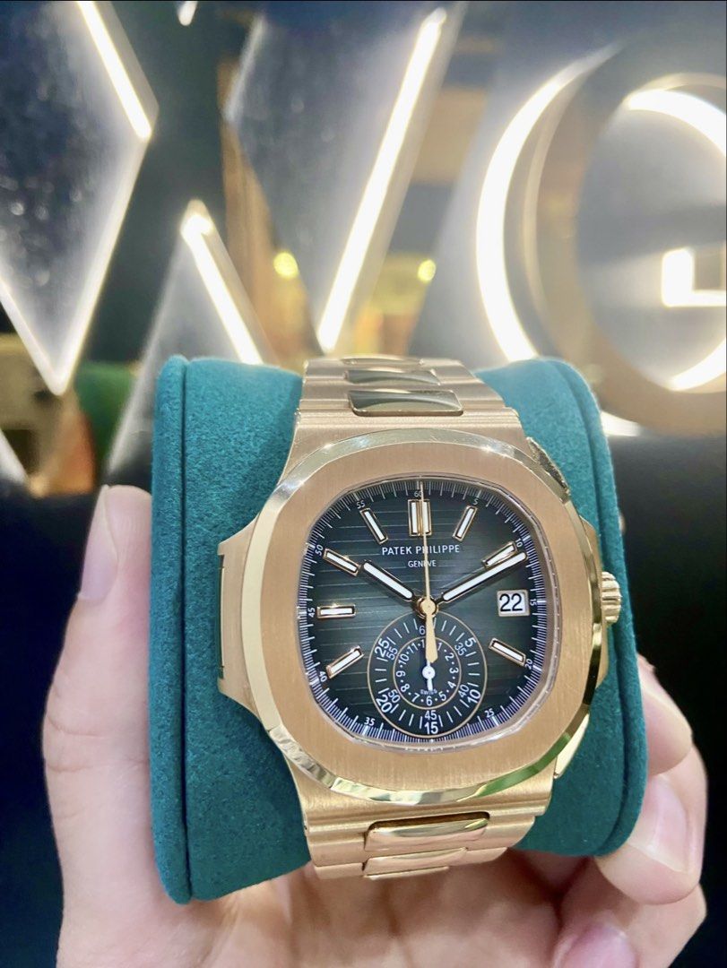 (2016) Unpolished Patek Philippe Nautilus Rose Gold Chronograph 5980/1R