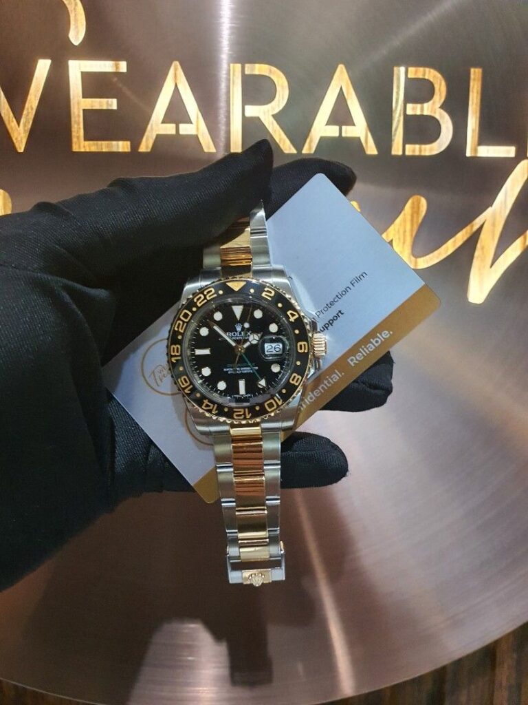 2023 serviced 2014 Rolex gmt master ii 116713ln gold 2 tone ceramic sports model