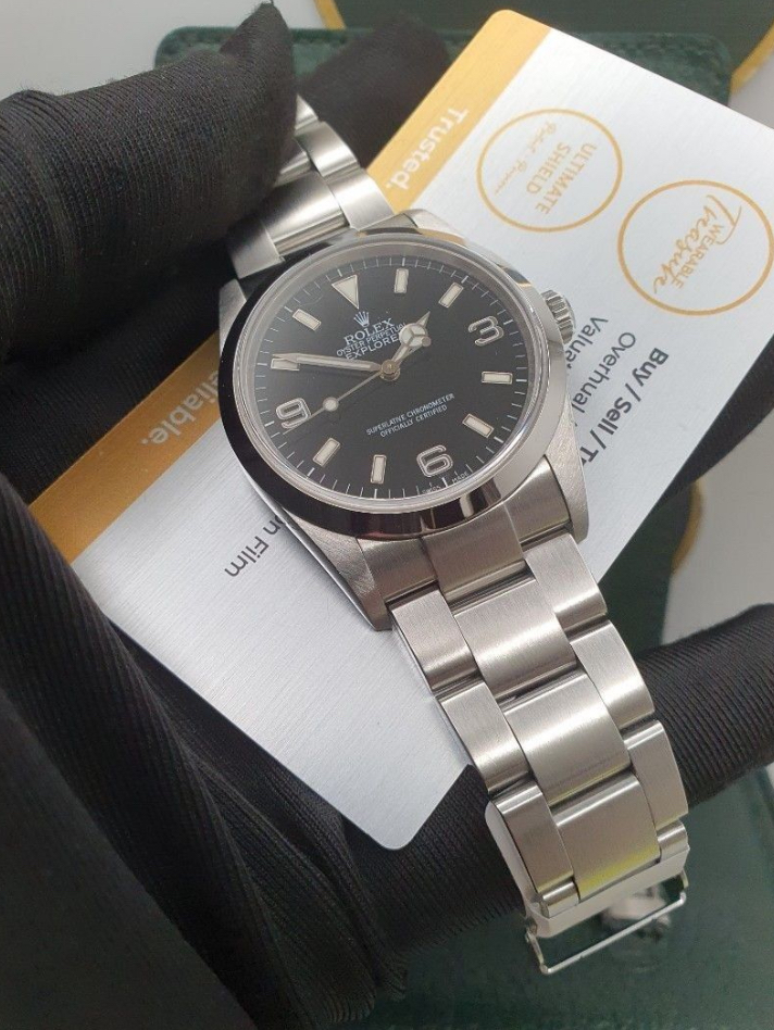 2004 rolex explorer  36mm 114270 discontinued black dial  discontinued