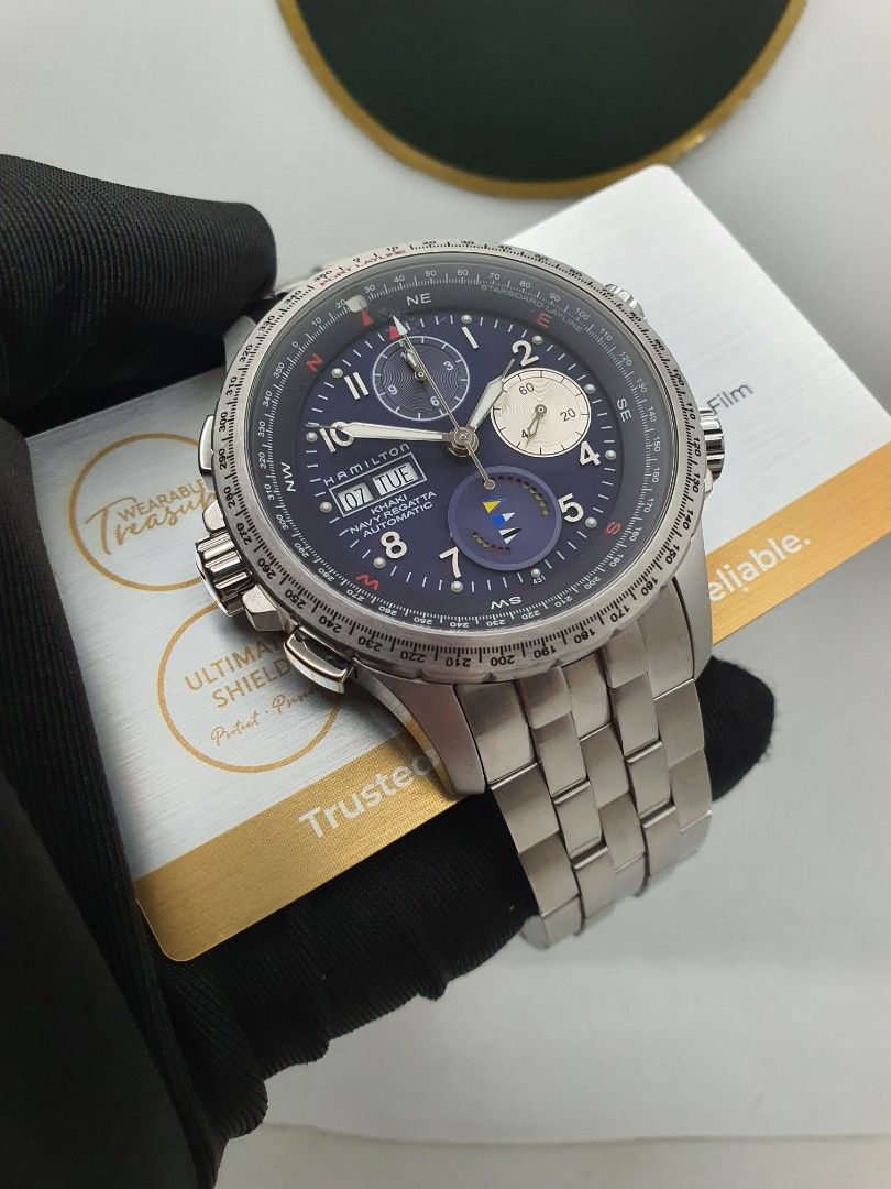 Hamilton cheapest automatic khaki navy regatta 44mm h776360 automatic chronograph