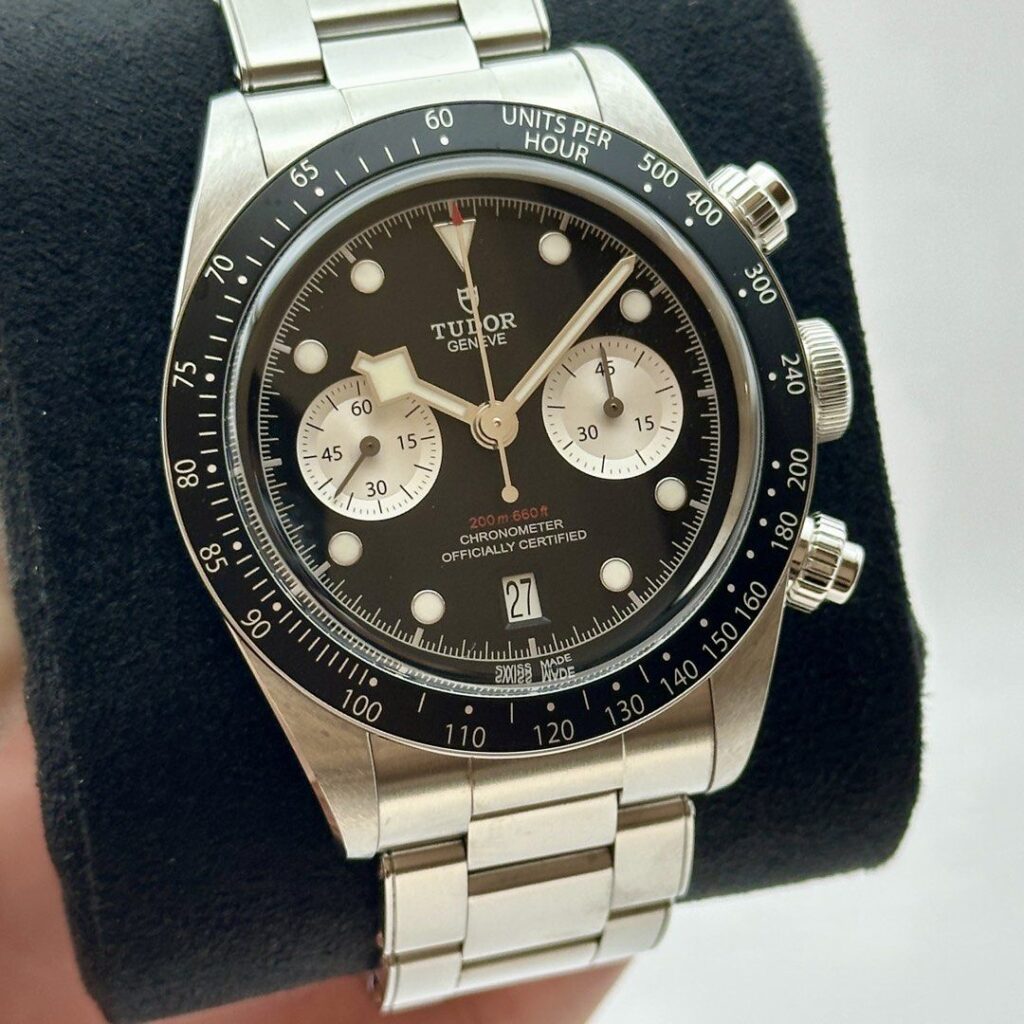 Tudor Black Bay Chrono 79360 79360N Reverse Panda Chronograph Black Dial Automatic
