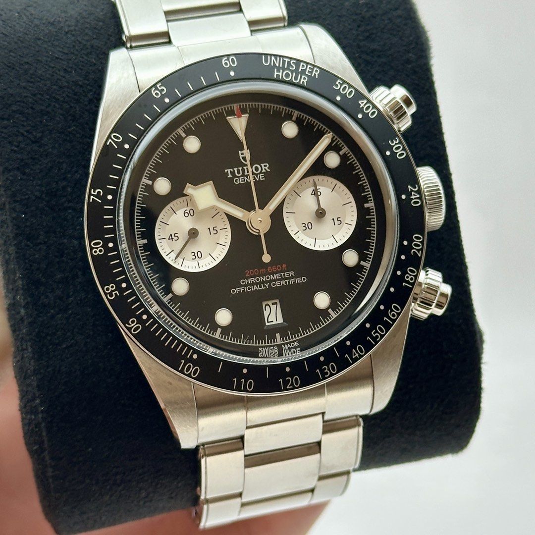 Tudor Black Bay Chrono 79360 79360N Reverse Panda Chronograph Black Dial Automatic