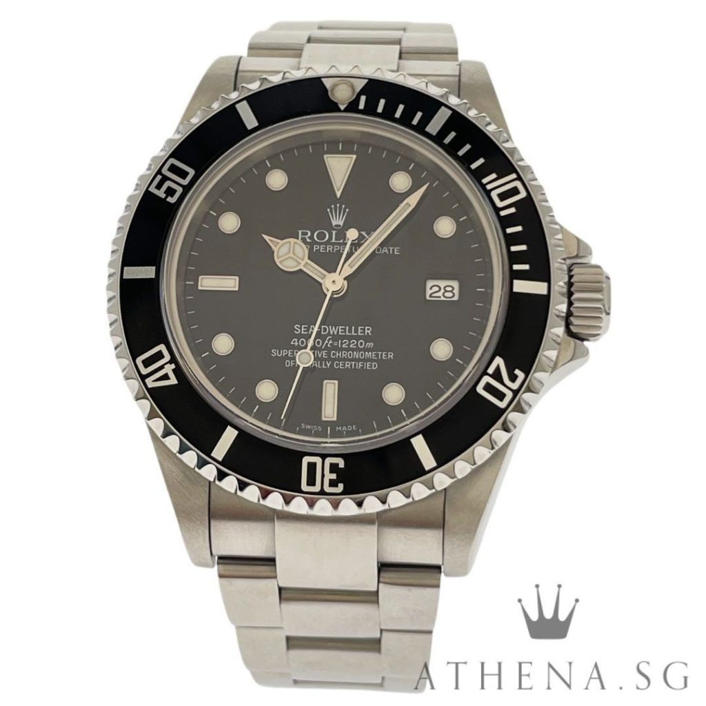 ROLEX OYSTER PERPETUAL DATE SEA-DWELLER “Z” SERIES “BLACK DIAL” WITH BOX & CERT DATED (02/2007) 16600