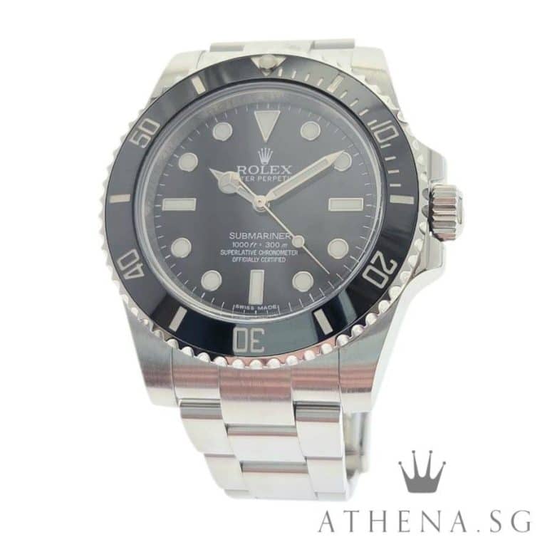 ROLEX OYSTER PERPETUAL SUBMARINER CERAMIC NO DATE 40MM “AN” SERIES WITH BOX & CERT DATED (09/2015)
