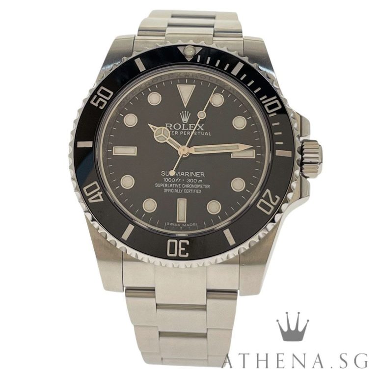 ROLEX OYSTER PERPETUAL SUBMARINER CERAMIC NO DATE “AN” SERIES WITH BOX & CERT DATED (03/2020) 114060