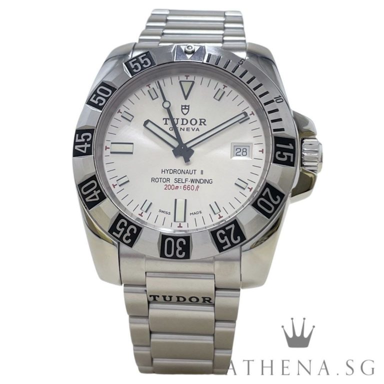 TUDOR HYDRONAUT II AUTOMATIC 40MM “SILVER INDEX DIAL” WITH BOX & CERT DATED (02/2013) REF 20040