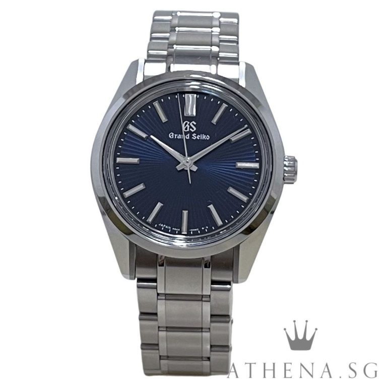 GRAND SEIKO MANUAL-WINDING HERITAGE COLLECTION “BLUE INDEX DIAL” WITH BOX & CERT DATED (02/2024) REF SBGW299G