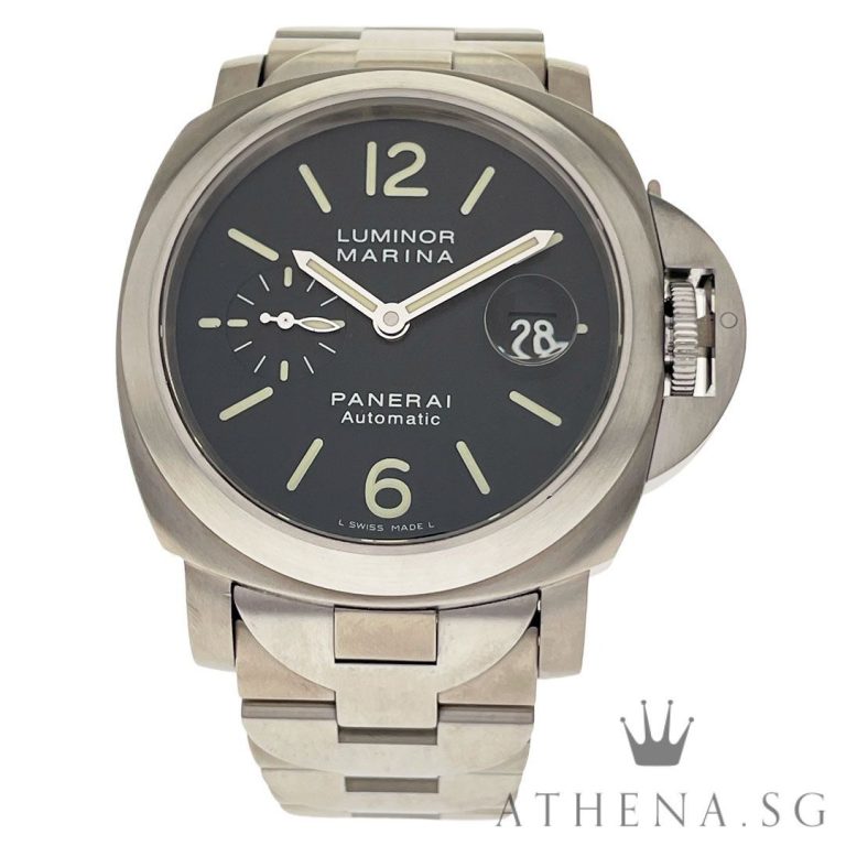 PANERAI LUMINOR MARINA AUTOMATIC 44MM “BLACK DIAL” WITH BOX & CERT DATED (11/2006) REF PAM221