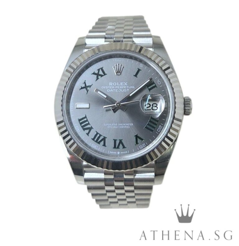 UNWORN!! ROLEX MENS OYSTER PERPETUAL DATEJUST 41 “AN” SERIES “WIMBLEDON DIAL” WITH BOX & CERT DATED (01/2026) (STILL UNDER AGENT WARRANTY) 126334