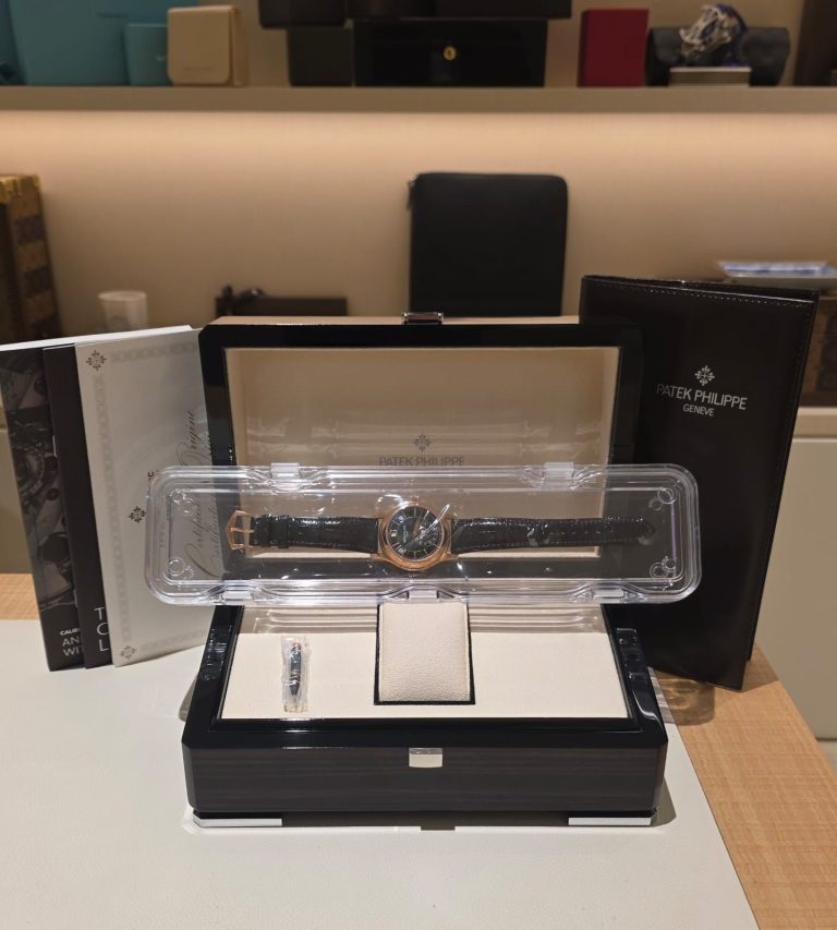 Patek Philippe Annual Calendar “Green Dial” Rose Gold 5205R