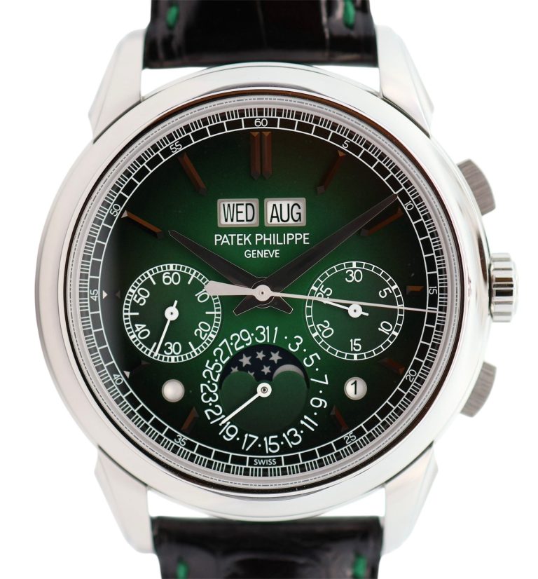 Patek Philippe Perpetual Calendar Chronograph “Green Dial” Platinum,5270P-014