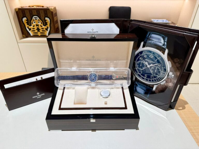 Patek Philippe Split-Seconds Chronograph Platinum Blue Enamel Dial 5370P-011