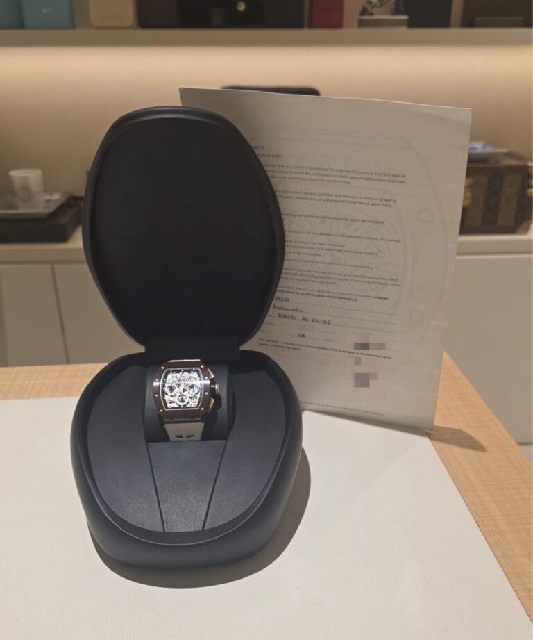 Richard Mille Automatic Chronograph Rose Gold Brown Ceramic
