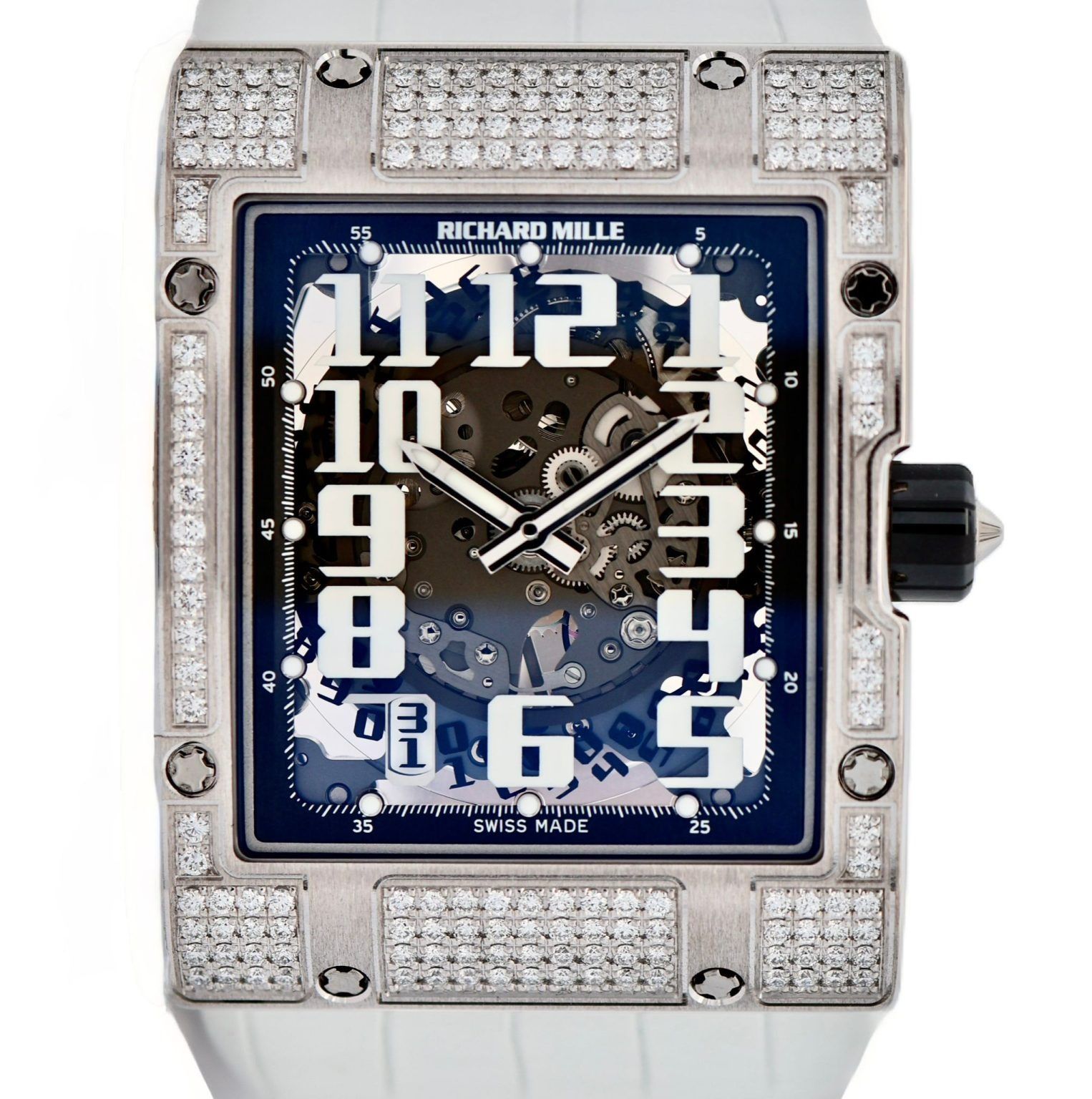 Richard Mille 16 Extra Flat White Gold with Diamonds