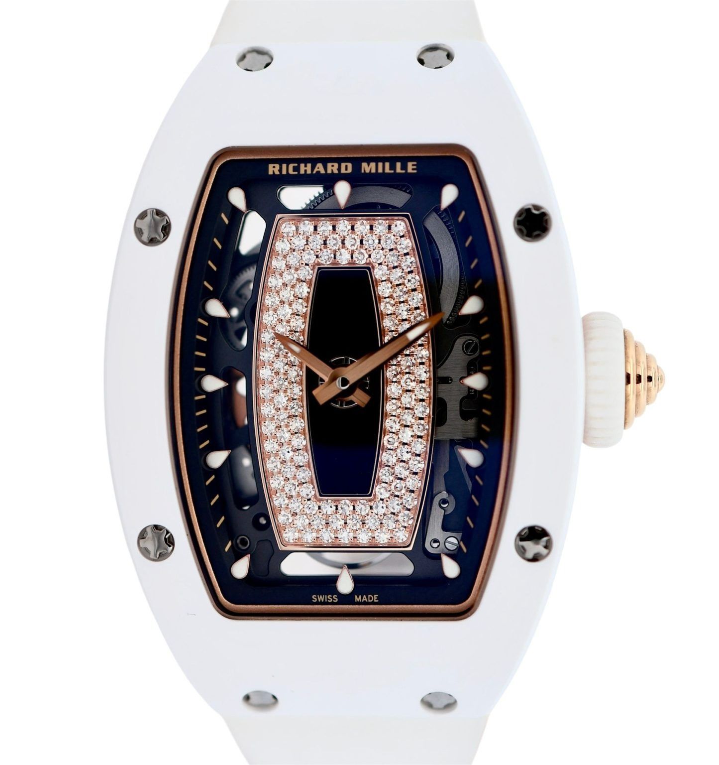 Richard Mille 07-01 White Ceramic/Rose Gold