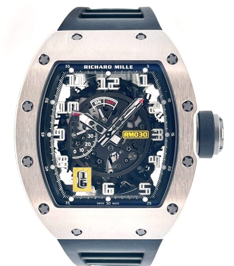 Richard Mille Automatic Declutchable Rotor White Gold, RM 030