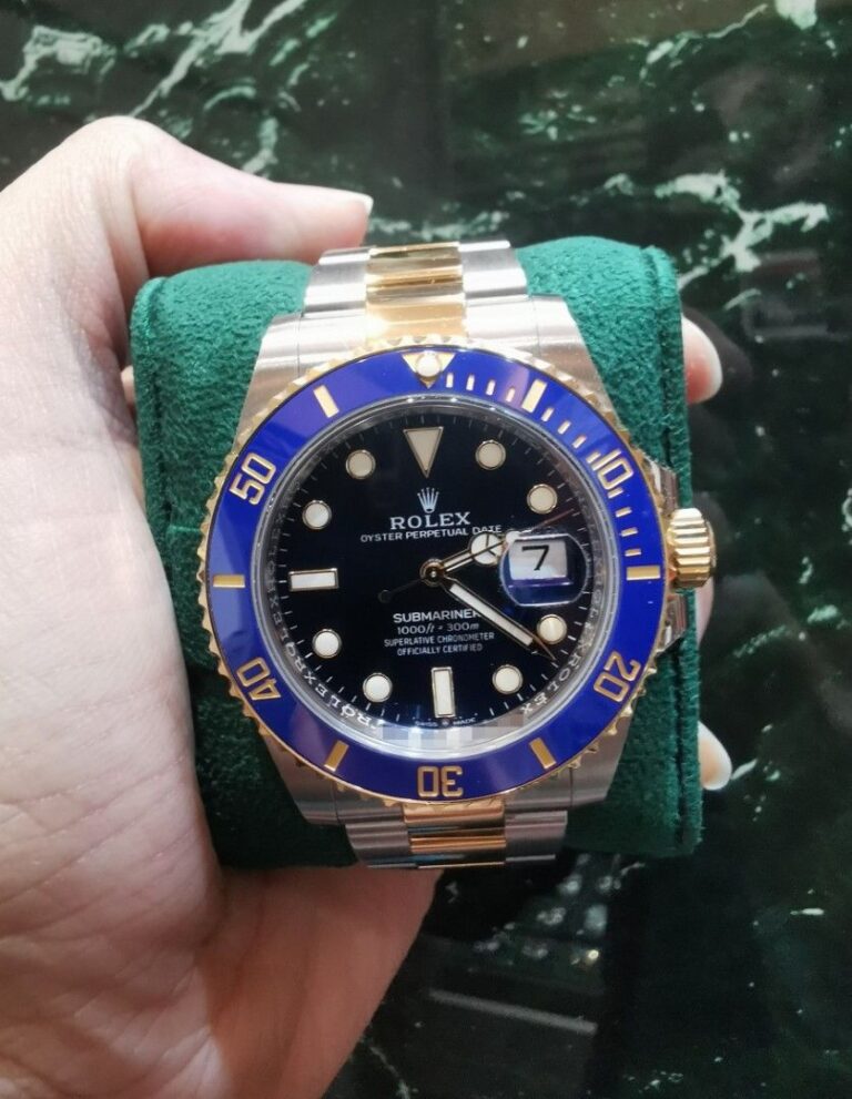 June 2023 Rolex Submariner 41 half gold blue sunburst 126613lb