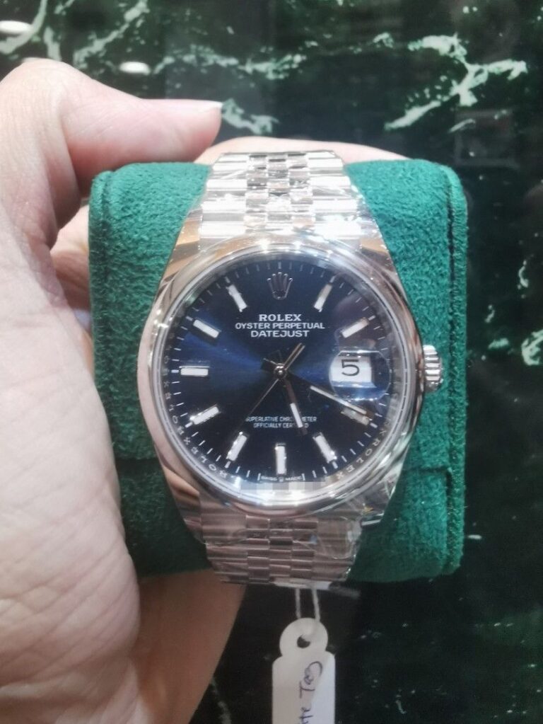 Nov 2025 Rolex Datejust 36 blue baton dial Jubilee 126200
