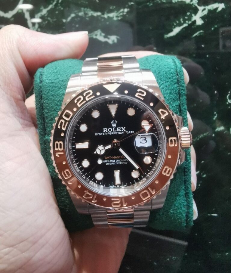 Feb 2025 Rolex Gmt master 2 half rose gold rootbeer 126711chnr
