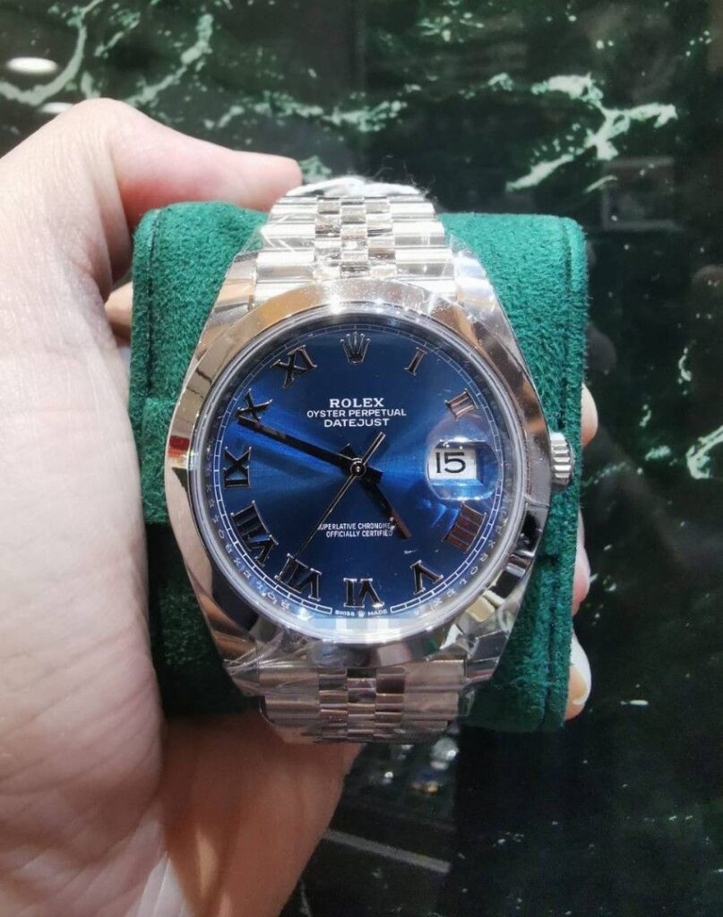 Brand new Rolex Datejust 41 blue Azurro roman dial Jubilee 126300