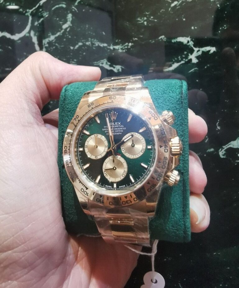 Nov 2025 Rolex Daytona full yellow gold green john mayer 126508