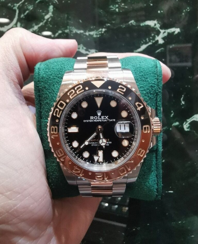 Sept 2022 Rolex Gmt master 2 half rose gold rootbeer 126711chnr