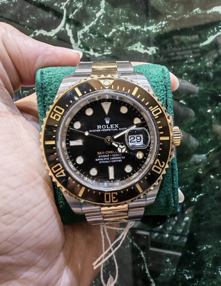 March 2023 Rolex Sea dweller SD43 HALF GOLD BLACK DIAL OYSTER 126603