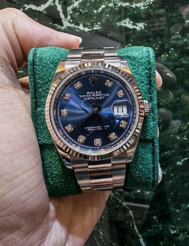 Rolex Datejust 36 blue diamond dial oyster 126234