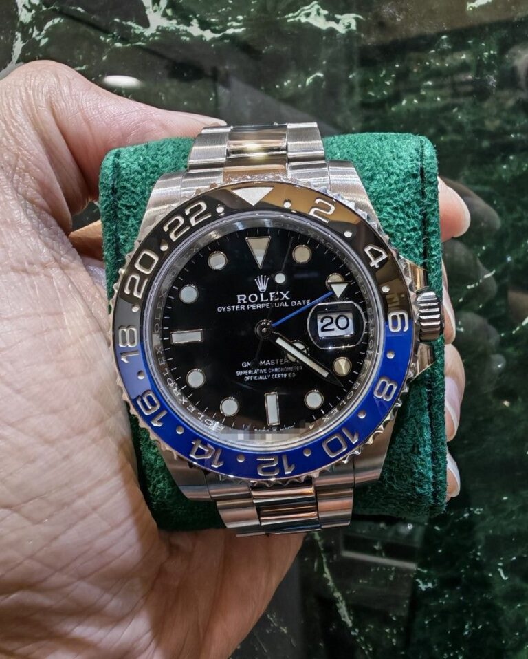 March 2022 Rolex GMT master 2 steel ceramic batman oyster 126710blnr