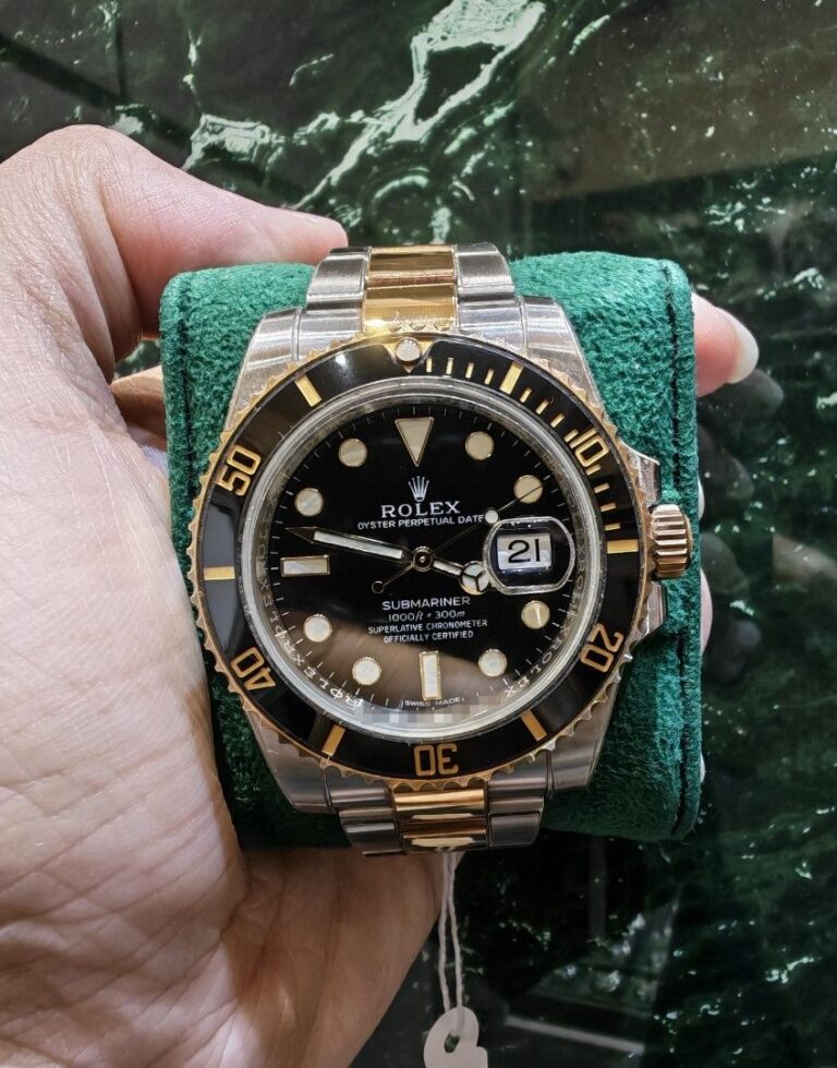 Rolex Submariner 40 half gold Black dial ceramic 116613ln