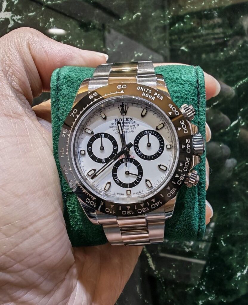 2020 local white tag Rolex Daytona steel ceramic white panda dial 116500ln