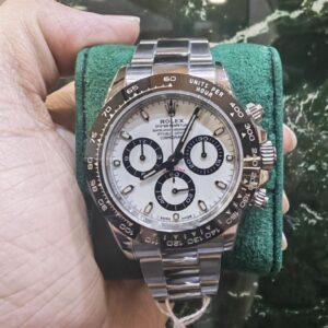 Rolex Daytona steel ceramic white panda dial 116500ln