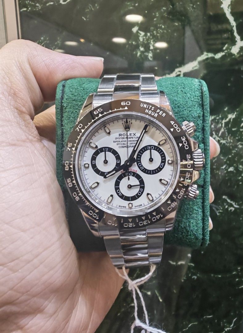 Rolex Daytona steel ceramic white panda dial 116500ln