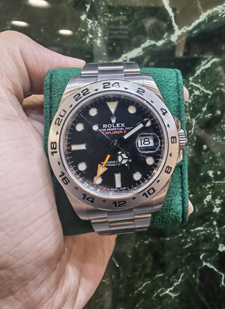 April 2021 Rolex explorer 2 42mm steel black dial 216570