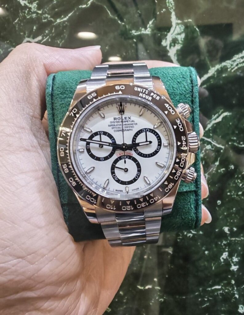 Rolex Daytona steel ceramic white panda dial 126500ln