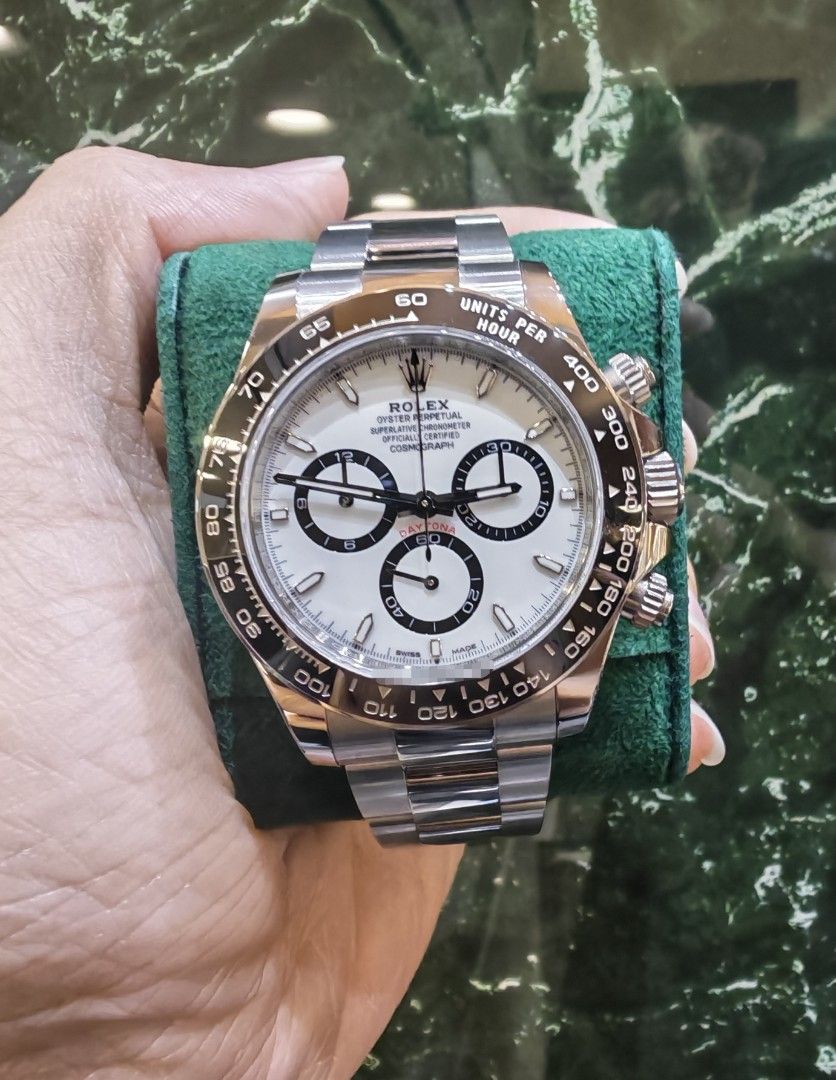Rolex Daytona steel ceramic white panda dial 126500ln