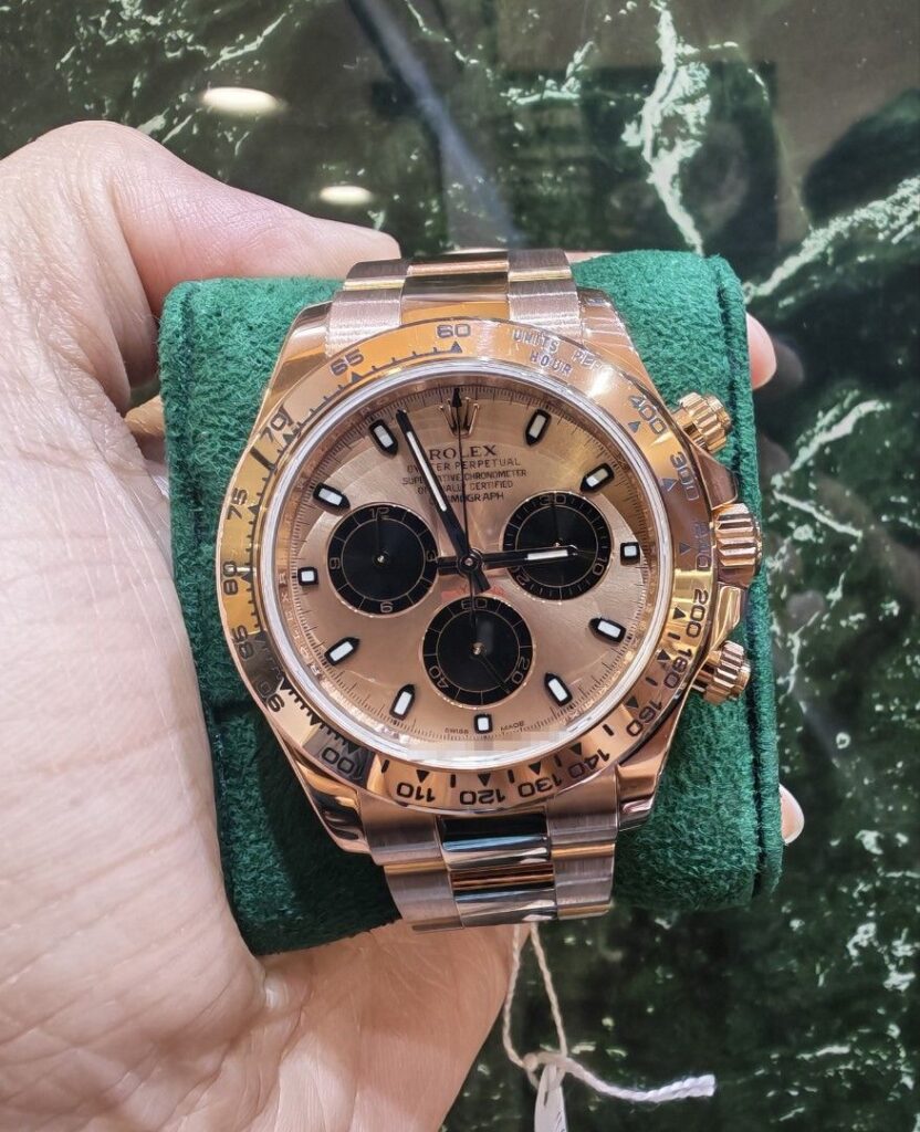 Rolex Daytona full Rose gold pink dial Victoria Beckham 116505