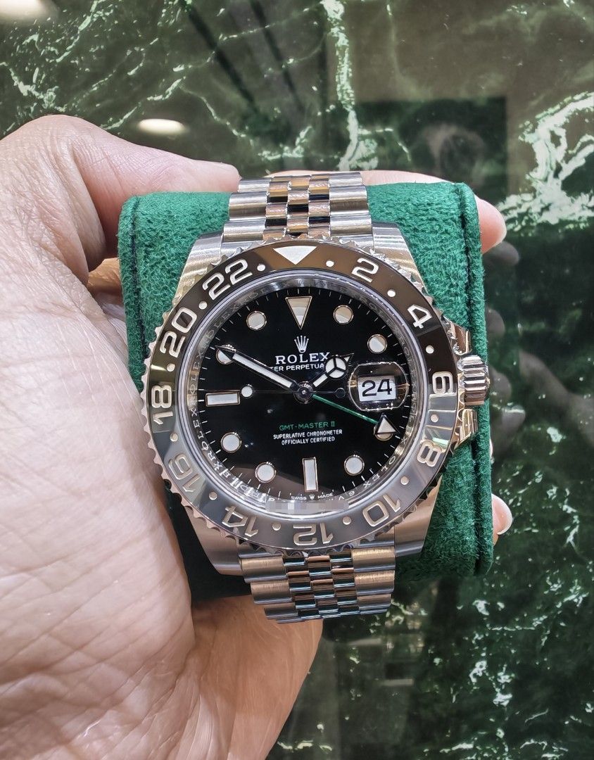 July 2026 wooden nfc Rolex GMT master 2 steel ceramic Bruce Wayne jubilee 126710grnr