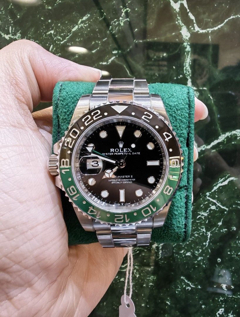 June 2023 Rolex GMT master 2 steel ceramic sprite oyster 126720vtnr